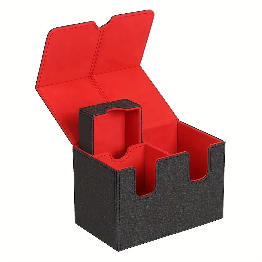 Card storage box card box big brand box solid color storage box top side installation toys games collection card for Trading