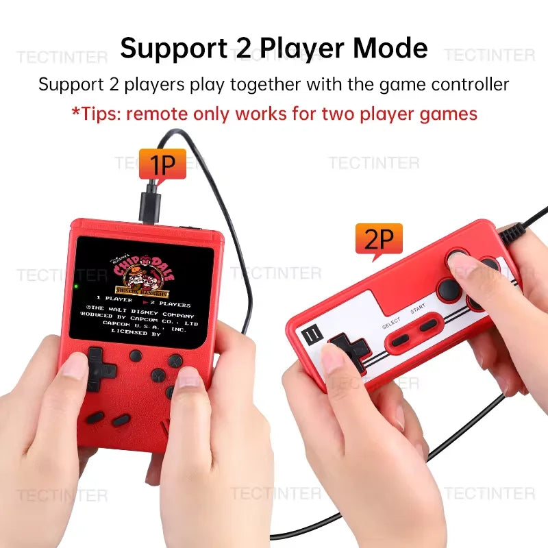 3.0 Inch Retro Portable Mini Handheld Game Player 8 Bit Video Game Console Built-in 500 Games Gameboy For Kid Gift
