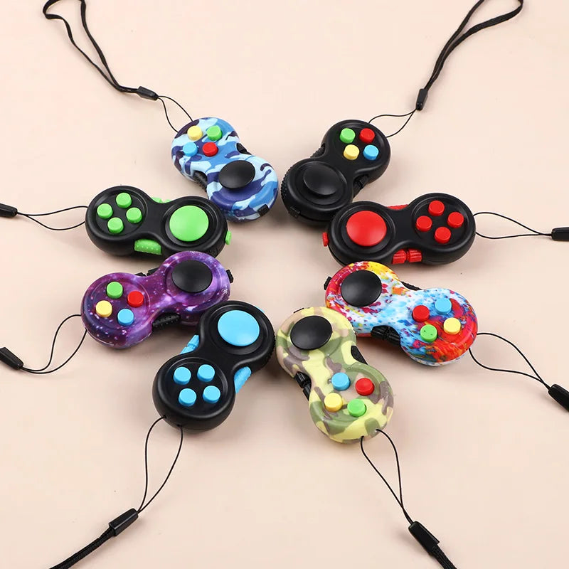 8/1pcs Fidget Pad Game Controller Toy Kids Adult Birthday Party Favors Goodie Pinata Filler Anxiety Stress Relief Christmas Gift