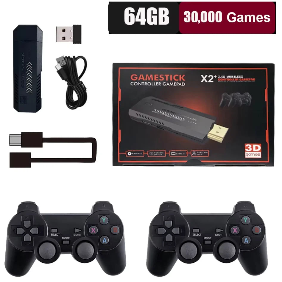 X2 Plus GD10 256G 58000 Game 4K Game player 3D HD Retro Video Game Console Wireless Controller TV 50 Emulator For Kids Gifts