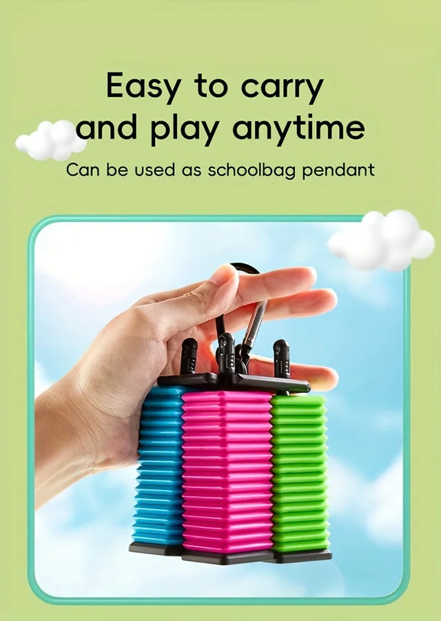 Interactive Desktop Strategy Game with Colorful Pieces, Strategy Board Gam Portable Five-in-a-Row Game for Kids and Adults
