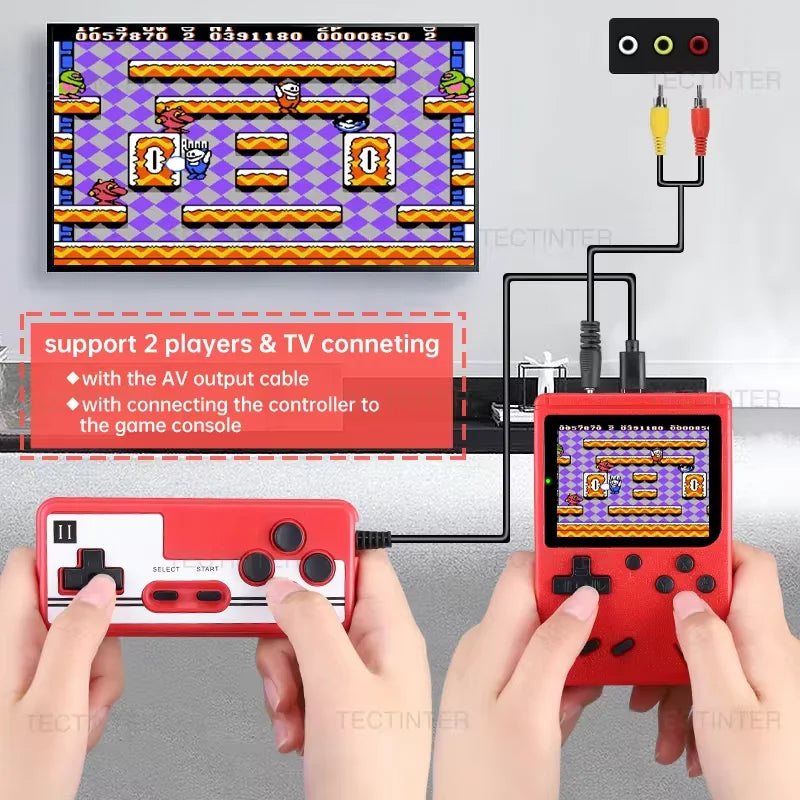 3.0 Inch Retro Portable Mini Handheld Game Player 8 Bit Video Game Console Built-in 500 Games Gameboy For Kid Gift