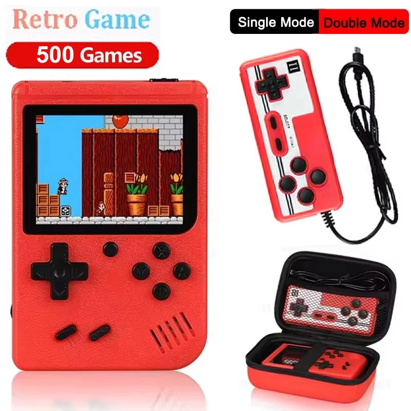 3.0 Inch Retro Portable Mini Handheld Game Player 8 Bit Video Game Console Built-in 500 Games Gameboy For Kid Gift