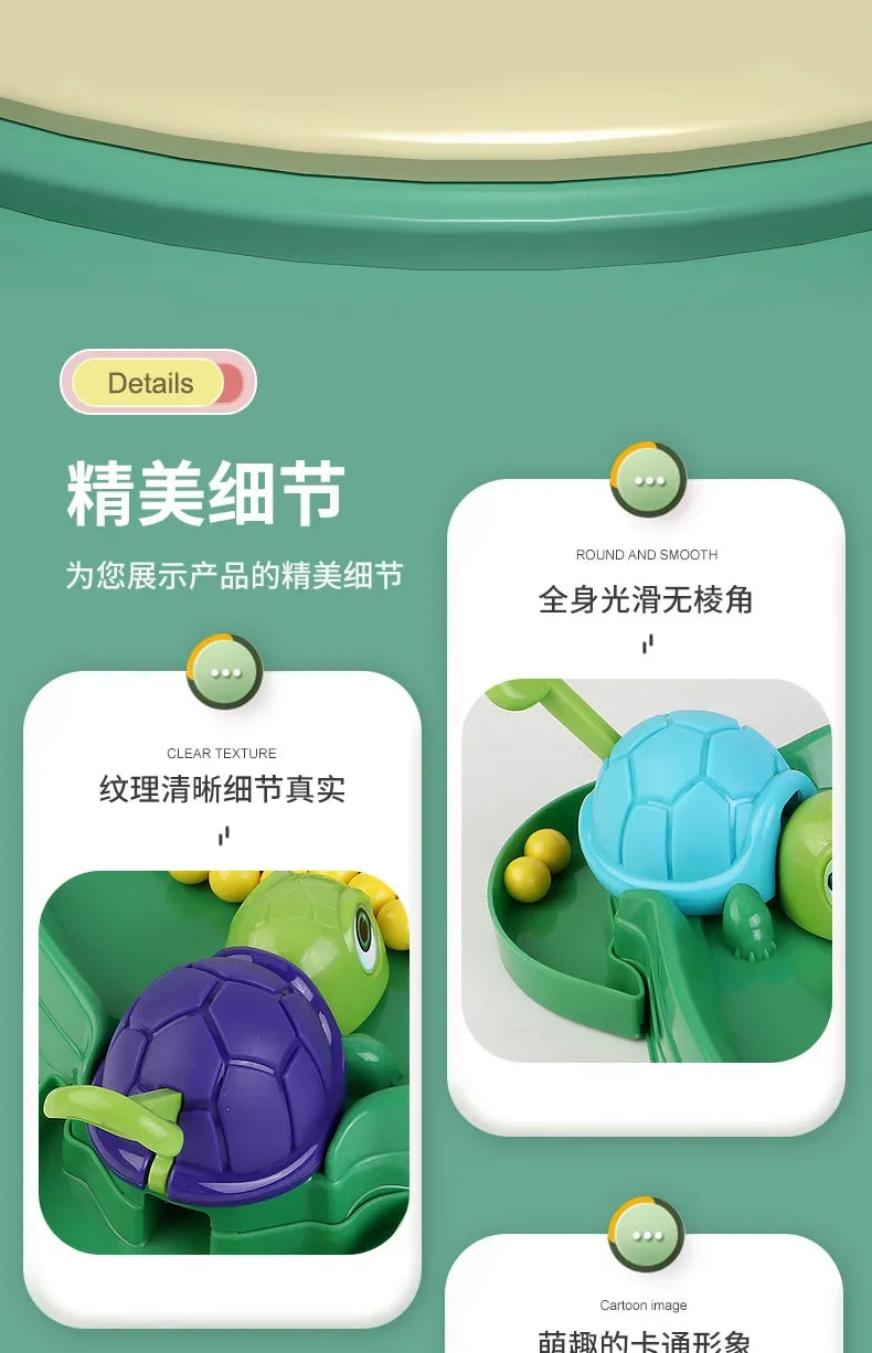 Kids Desktop Competitive Games Turtles Eat Beans safe Parent-child Interaction Entertainment Game Educational Relieve Stress Toy