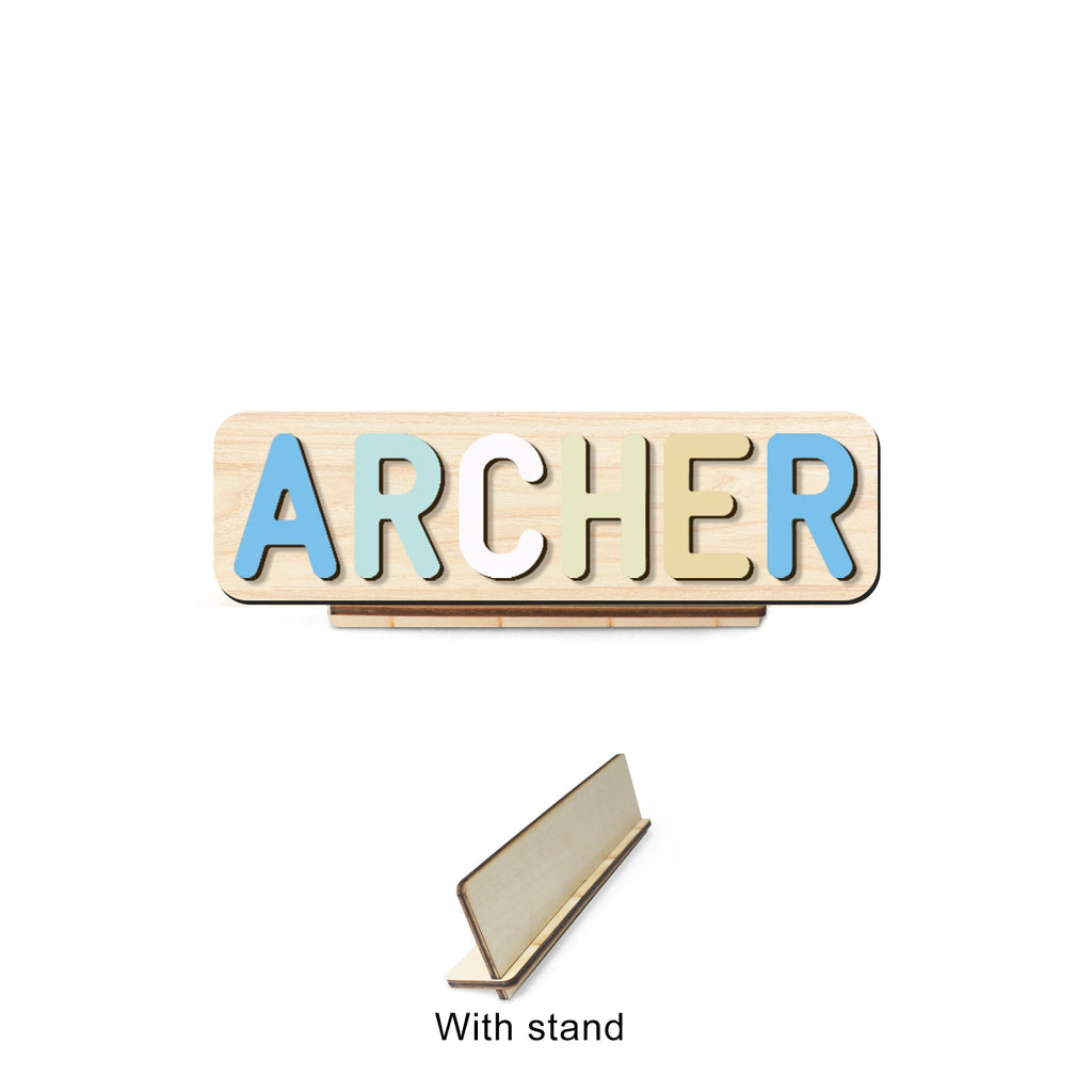 Customized birthday gift for a friend's son or daughter, personalized name puzzle, 3D alphabet jigsaw toy, building blocks gift