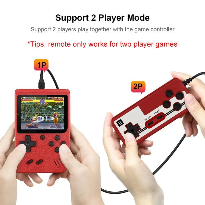 3.0 Inch Retro Portable Mini Handheld Game Player 8 Bit Video Game Console Built-in 500 Games Gameboy For Kid Gift
