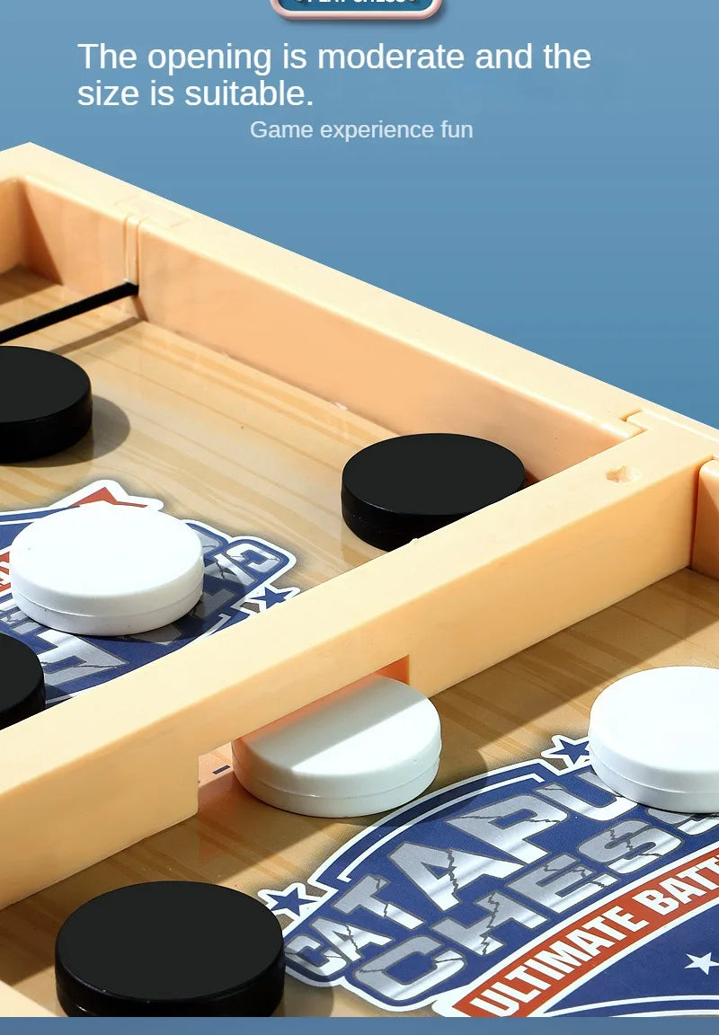Table Hockey Paced Sling Puck Board Game Fast Sling Puck Winner Party Game Adult Child Family Game Desktop Battle Board Toys