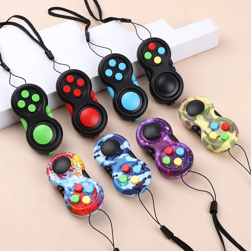 8/1pcs Fidget Pad Game Controller Toy Kids Adult Birthday Party Favors Goodie Pinata Filler Anxiety Stress Relief Christmas Gift