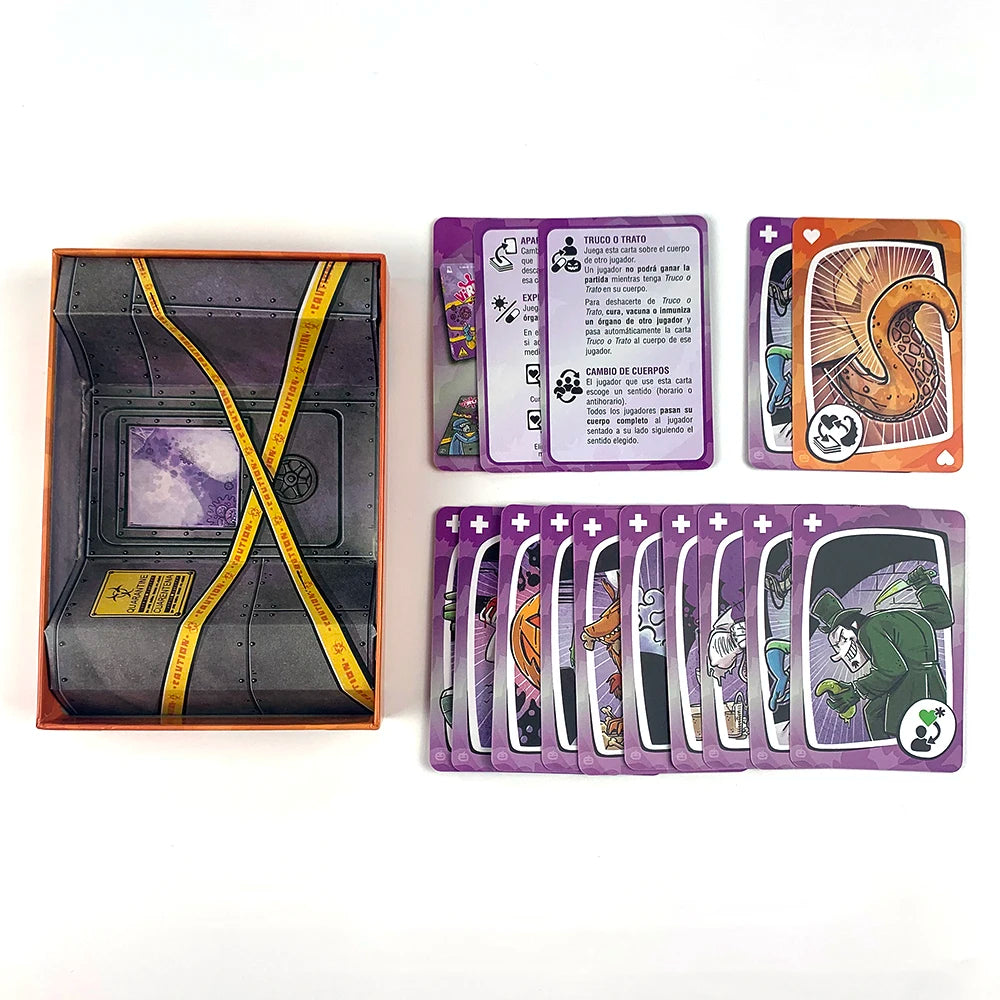 In Spanish Version In English French Virus Card Game The Contagiously Virus Card Version Party Game Family Interactive Game