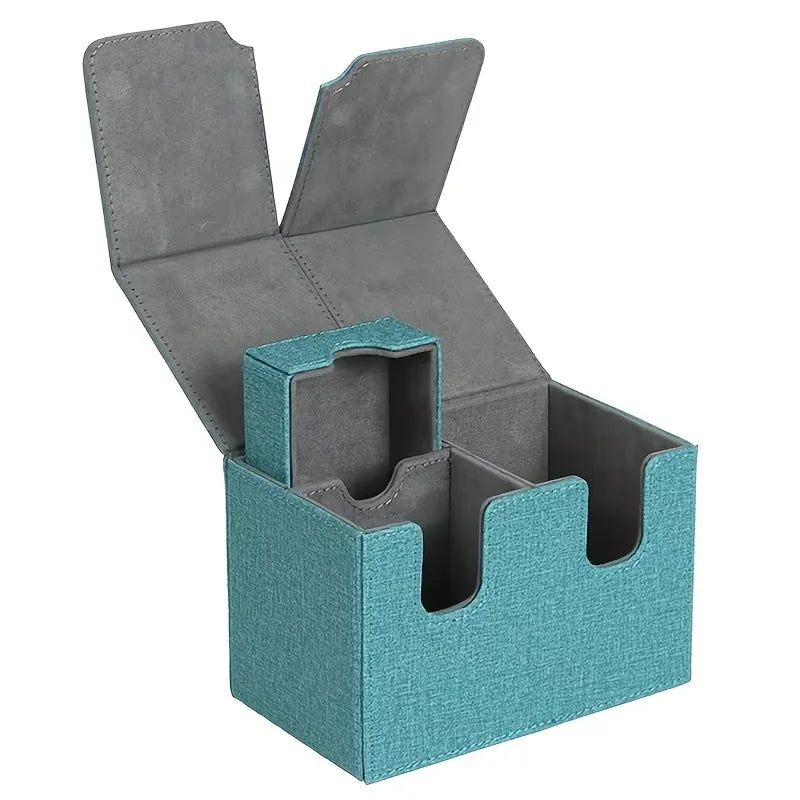 Card storage box card box big brand box solid color storage box top side installation toys games collection card for Trading