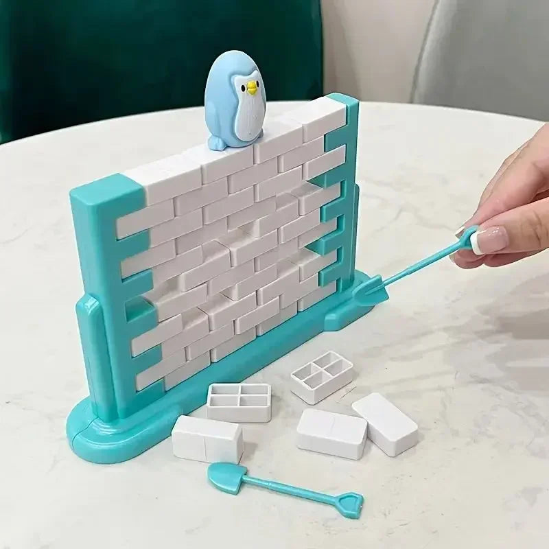 Mini fun for kids, penguin ice breaker trap, toys game, family part, interactive balance blocks for parents and children, gifts