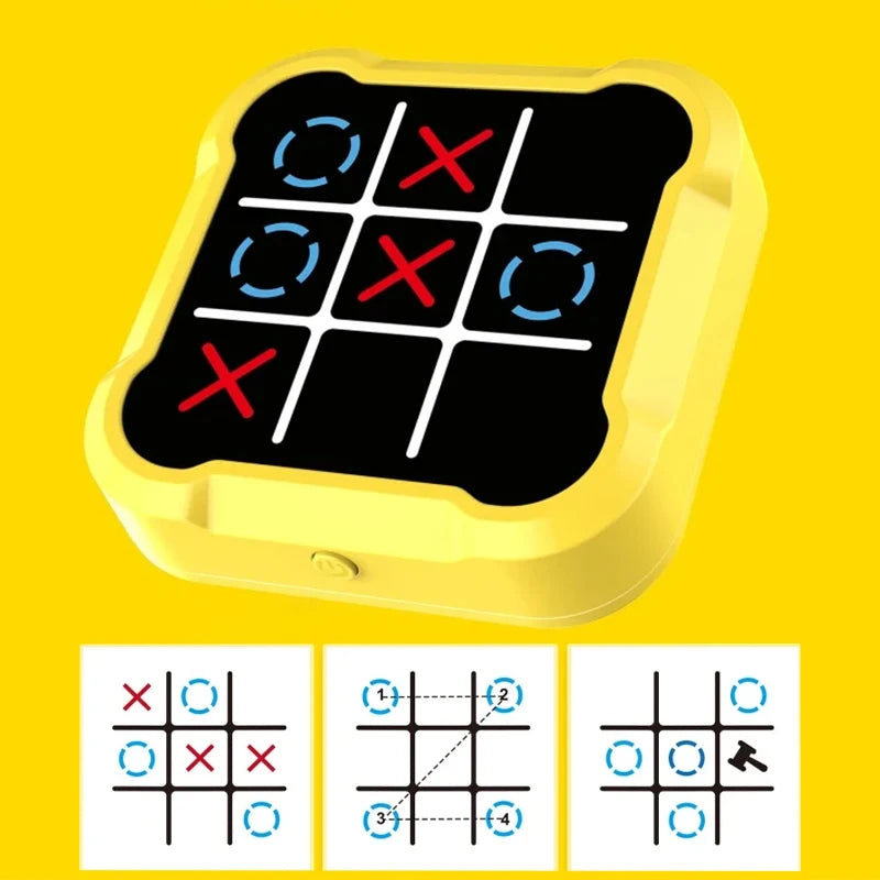 Tic Tac Toe Electronic Chessboard Multifunctional Children's Education Strategy Toy Interactive Brain Game Parent-Child Fun