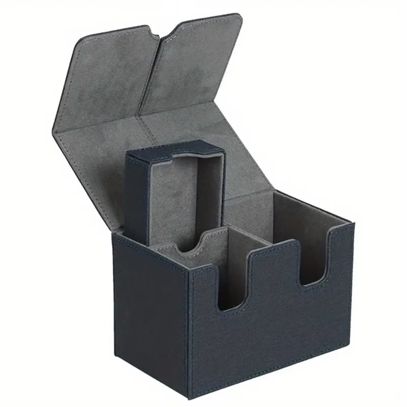 Card storage box card box big brand box solid color storage box top side installation toys games collection card for Trading