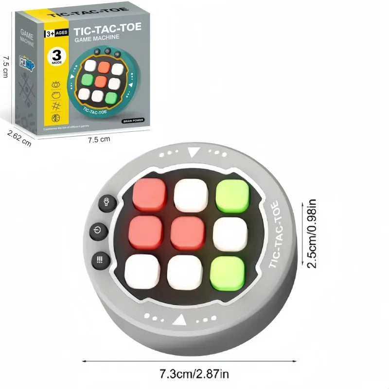 Electronic Music Rhythm Puzzle Game Machine Montessori Pockets Travel Toy Light Up Educationa Sensory Fast Push Table Game