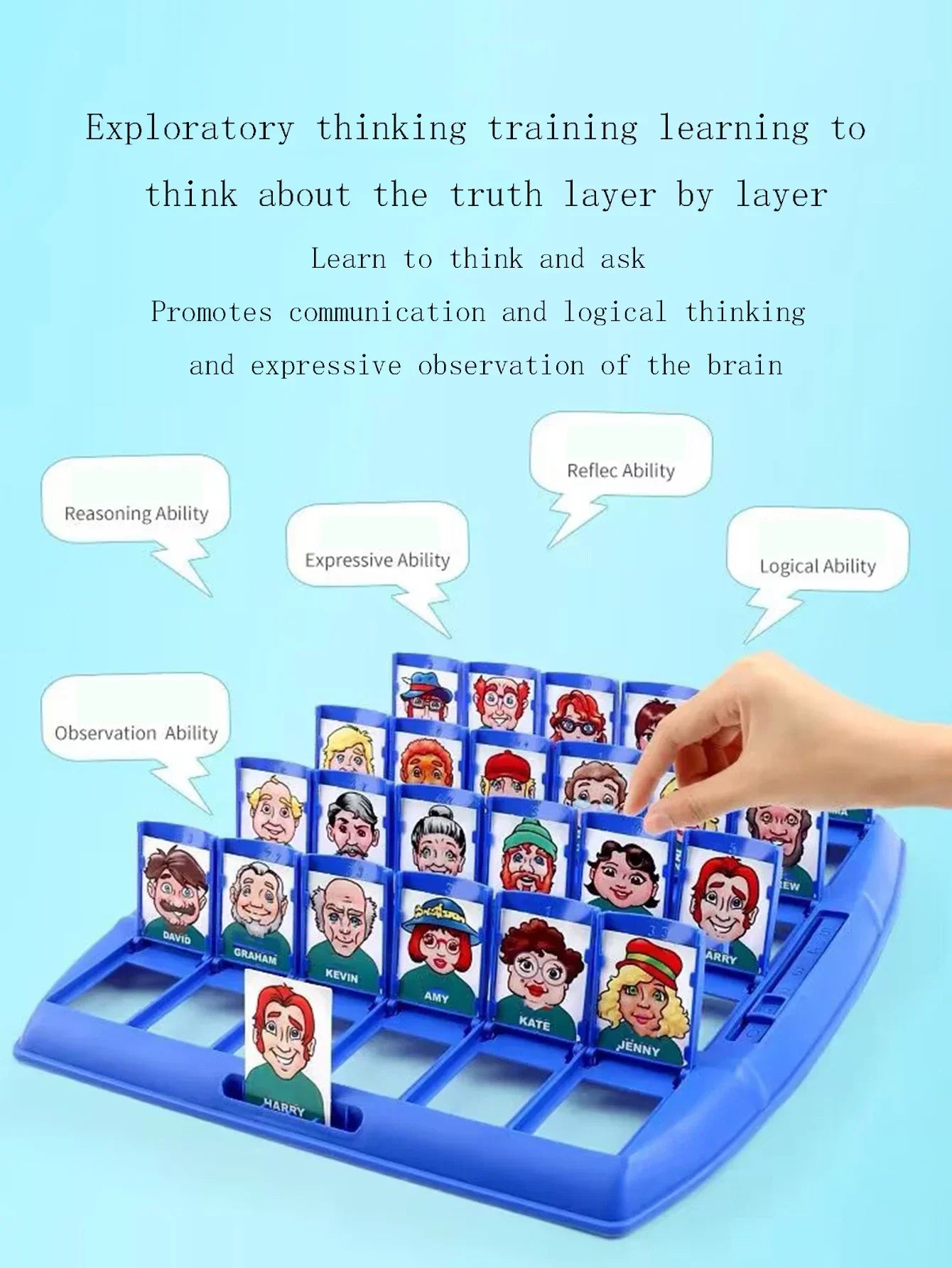 Head Game with Logical Thinking Puzzle Children's Parent-Child Guess Who I Am Board Game Board Game
