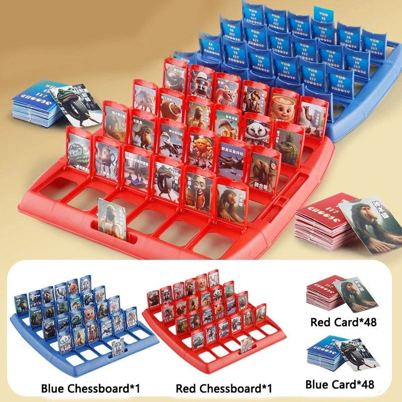 Italian Brainrot Guess Who I Am Game Tungtungtung Sahur Tralarero Tralala AI Abstract Puzzle Board Game Parent-child Interactive