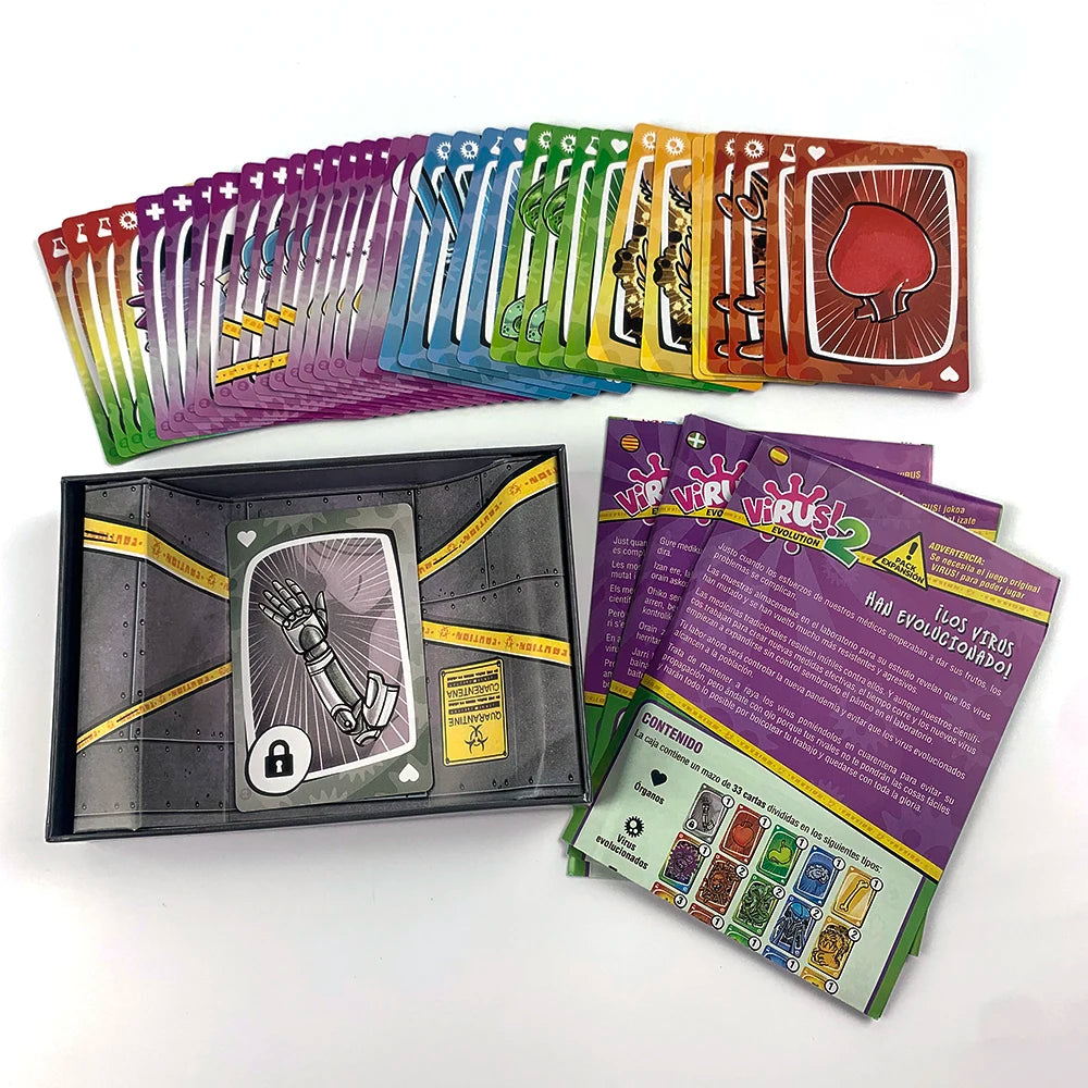 In Spanish Version In English French Virus Card Game The Contagiously Virus Card Version Party Game Family Interactive Game