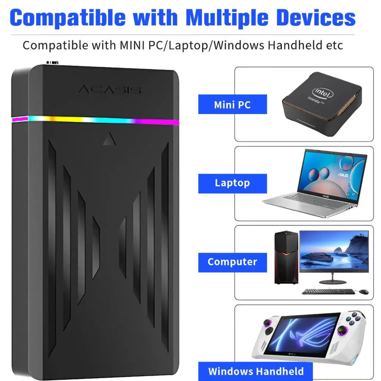 PEAPRIT 12TB Gaming HDD with Hyperspin Launchbox Retrobat Playnite 10K+ Retro Video Games Console for PS3/PS2/PS/Wii/WIIU/SWITCH