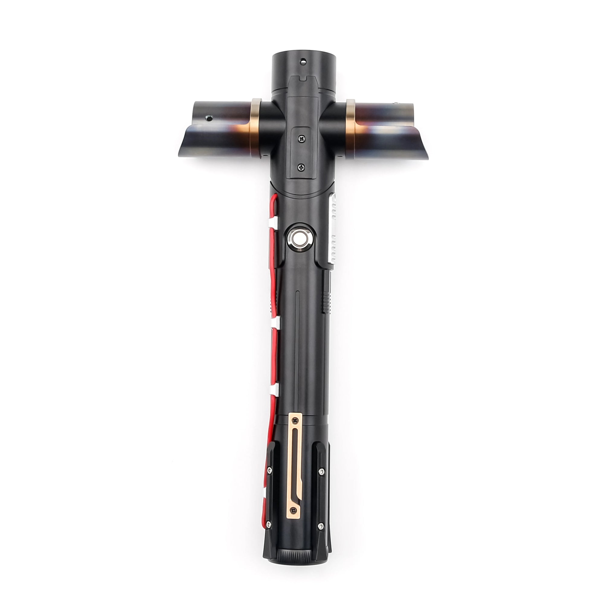 TXQSABER Kylo Ren SE Crossguard NeoPixel Lightsaber with 2 Side Blades Metal Hilt Heavy dueling Collection Laser Sword Jedi Toys