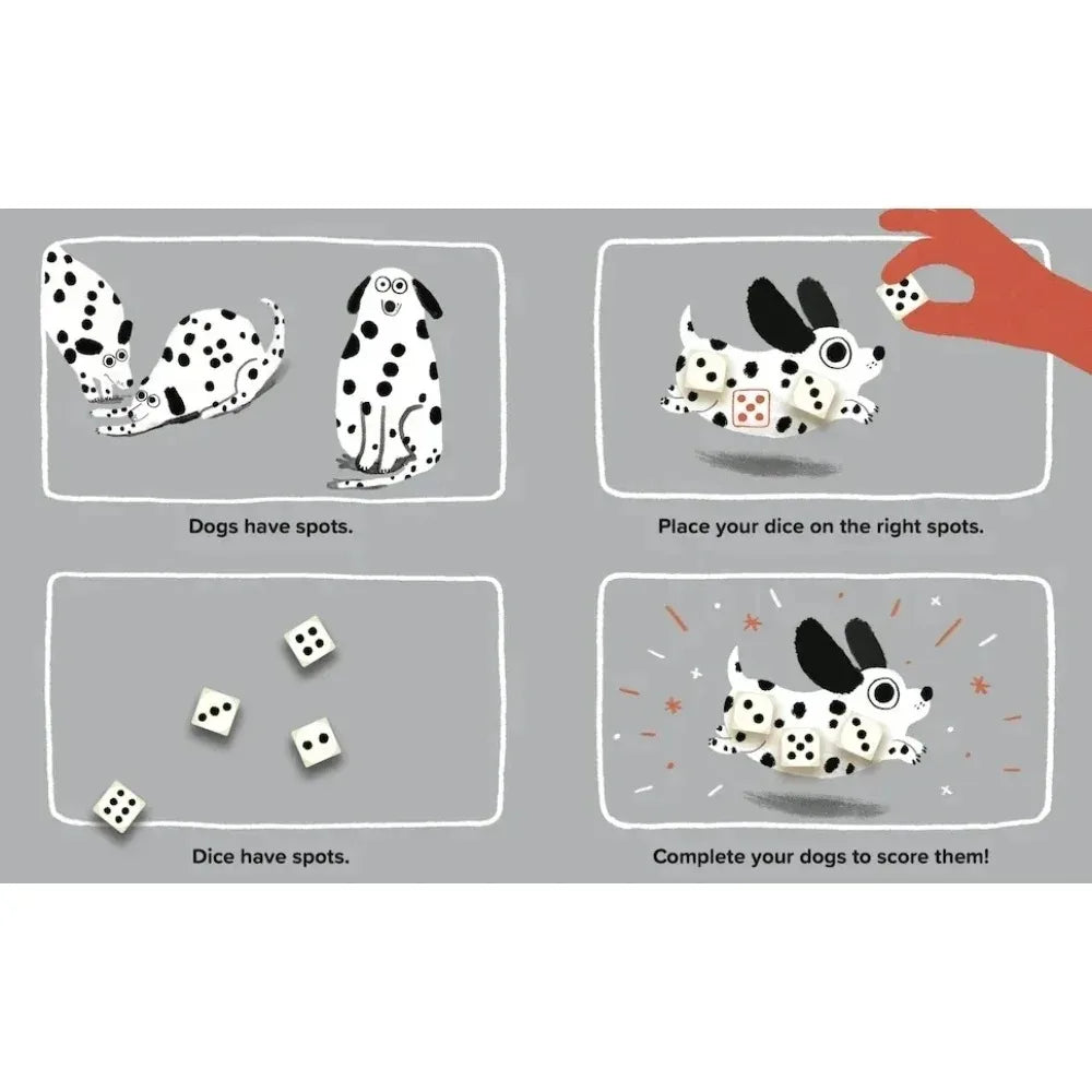 Spots - A Game About Rolling Dice To Boost Your Luck And The Dog Board Game English Cards Games Family Interactive Games