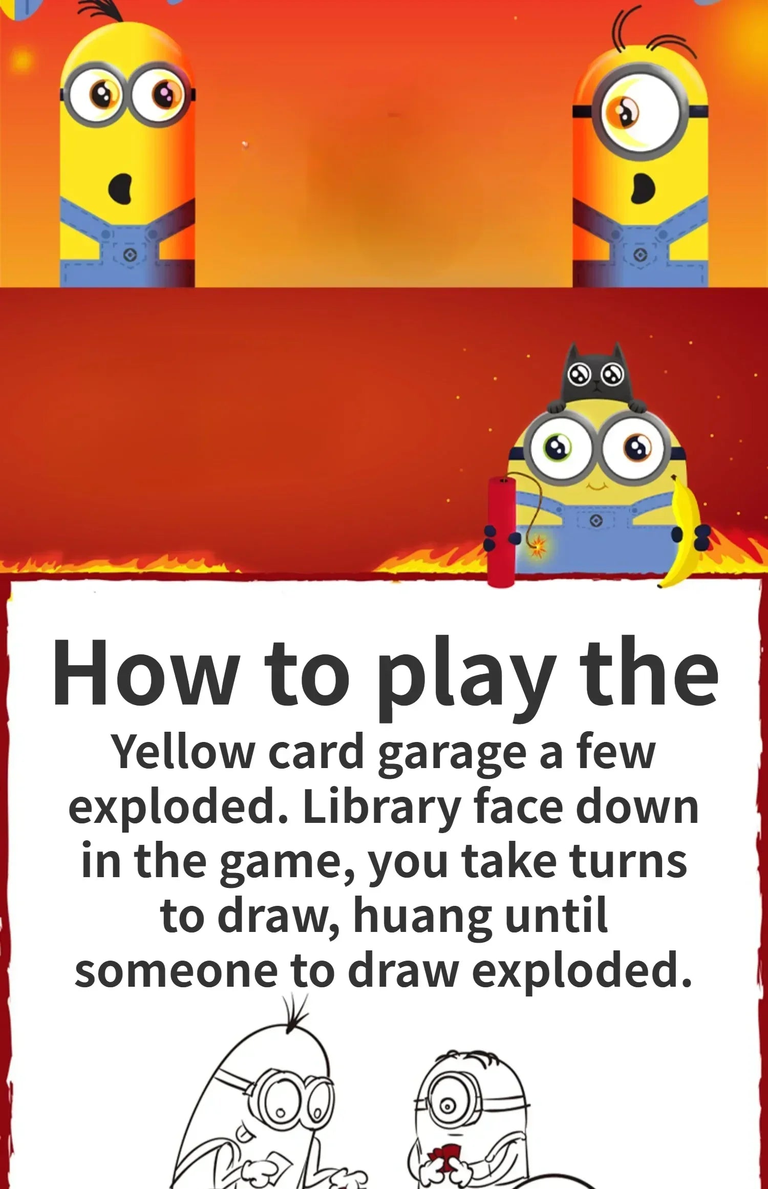 Exploding Minions Exploding Cat Series English Version Board Game Friends Casual Gathering Card Multiplayer Game Collection Gift