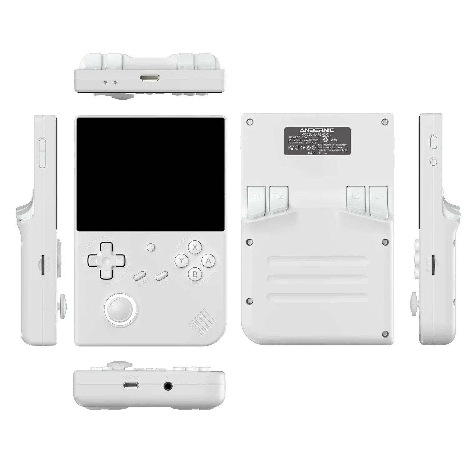 ANBERNIC RG40XXV Handheld Game Console 4'' IPS Screen Video Output Joystick RGB lighting Effect Streaming RG 40XXV E-book Player