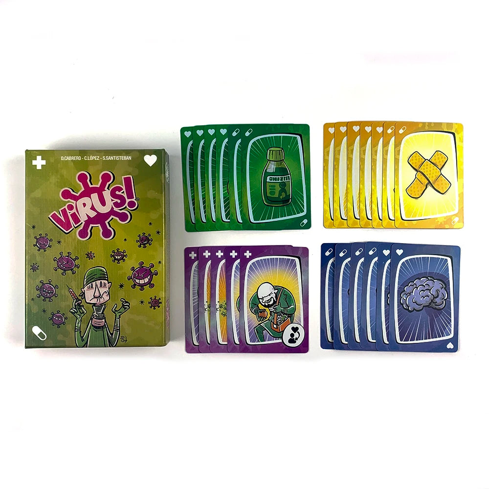 In Spanish Version In English French Virus Card Game The Contagiously Virus Card Version Party Game Family Interactive Game