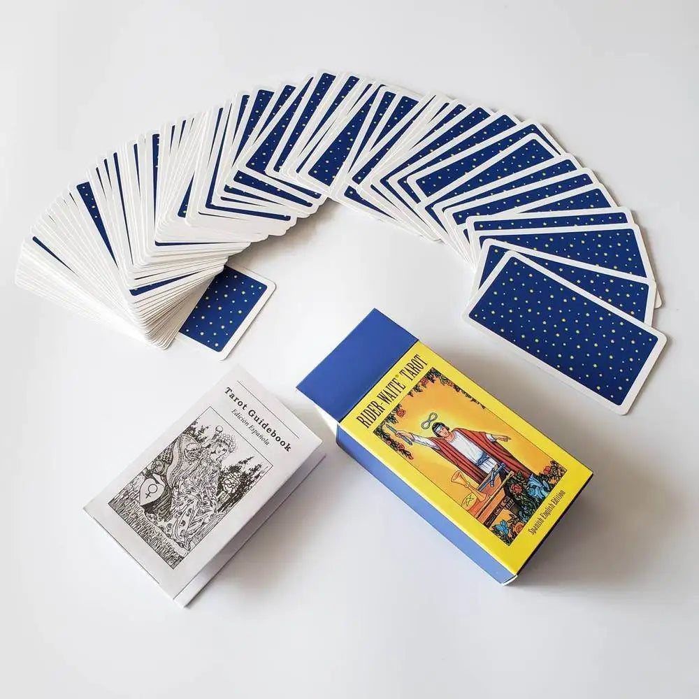 Hot Sell Rider Waite Tarot Card Divination Personal Use Tarot Deck Full English Spanish Version Oracles Deck for Girl Board Game