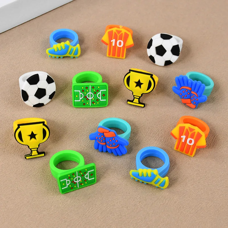 Soccer Party Bracelets Keychain Pin Ball Maze Game Toys Football Theme Kids Birthday Party Favors Pinata Fillers Christmas Gift
