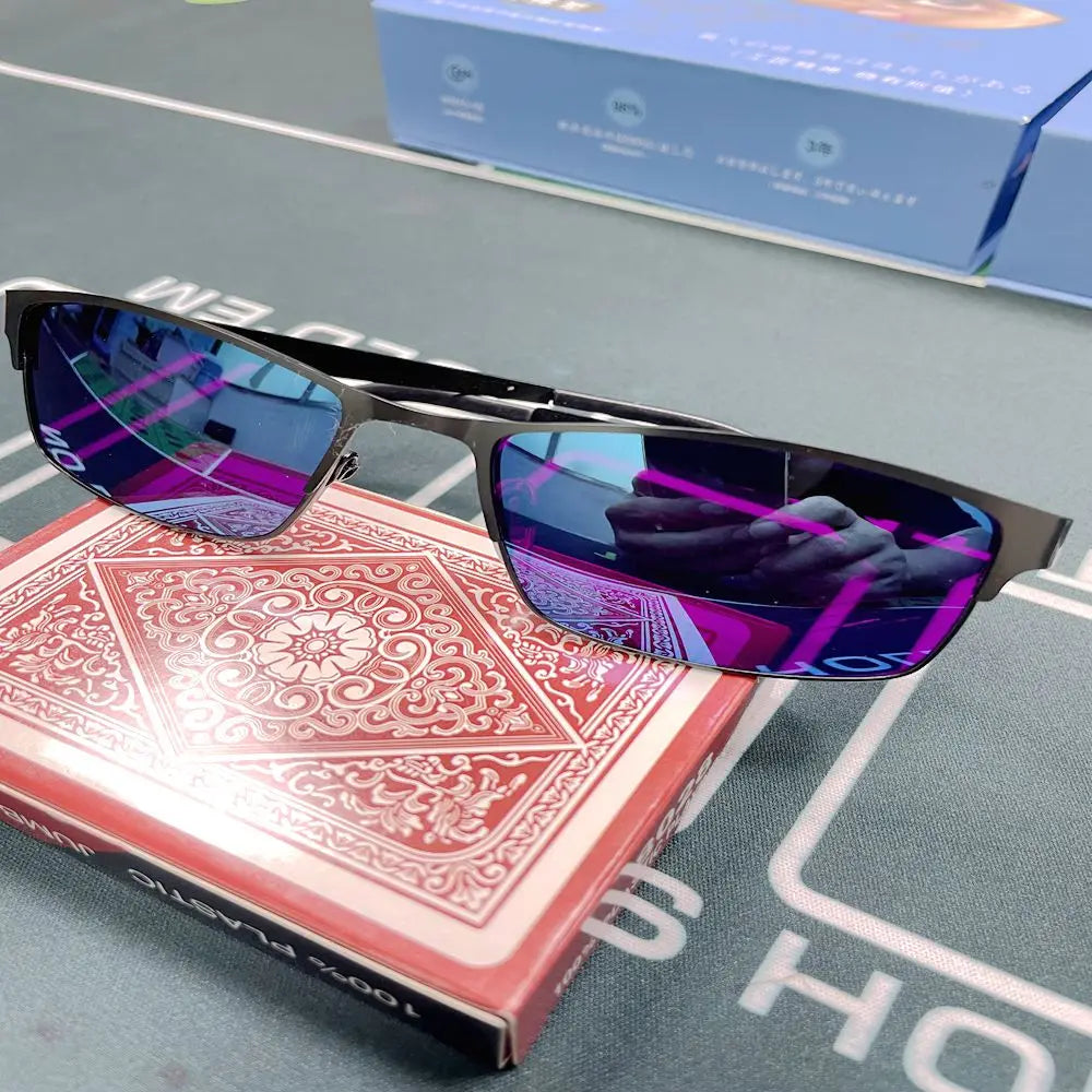 Poker Cheating Glasses For Marked Deck Tricks(Only Glasses)