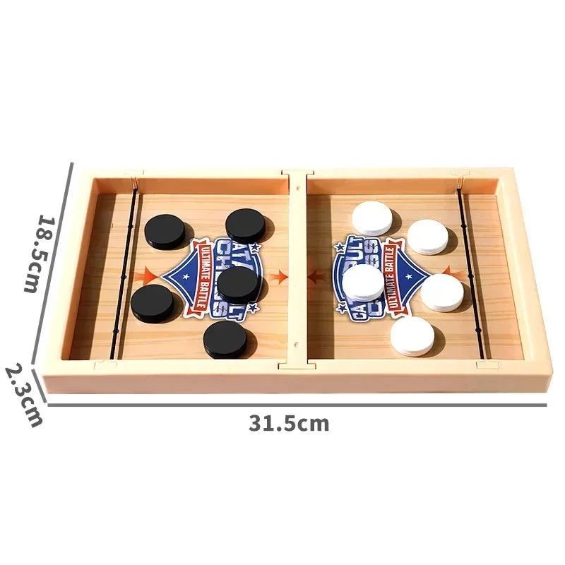 Table Hockey Paced Sling Puck Board Game Fast Sling Puck Winner Party Game Adult Child Family Game Desktop Battle Board Toys