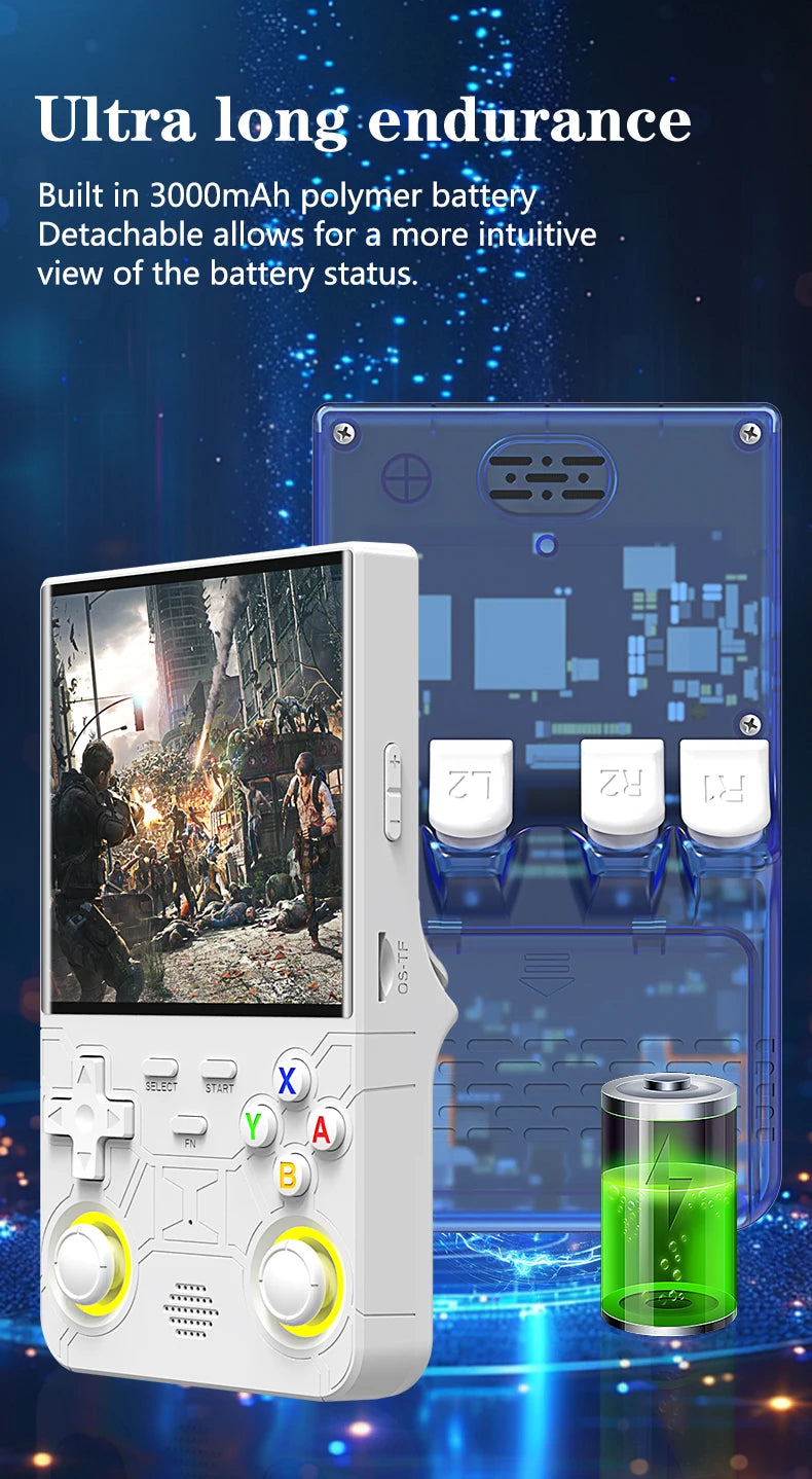 2025 R36 Ultra Open Source R36S Video Game Console Linux System 4.0 Inch IPS Screen  Portable Pocket Video Player 64G best Games