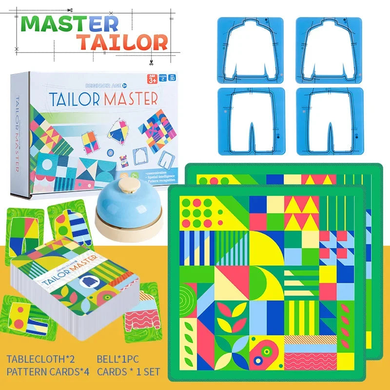 Tailor Master Battle Game Kids Toys Color Shape Matching Logical Thinking Board Games Interactive Montessori Educational Toys