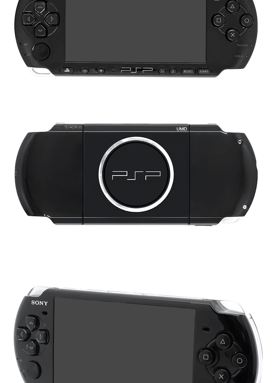 100% Original Sony psp 3000 (PSP-3006) PIANO BLACK PSP3000 Game Console PlayStation Handheld GBA Arcade Game Console (Gift Game)