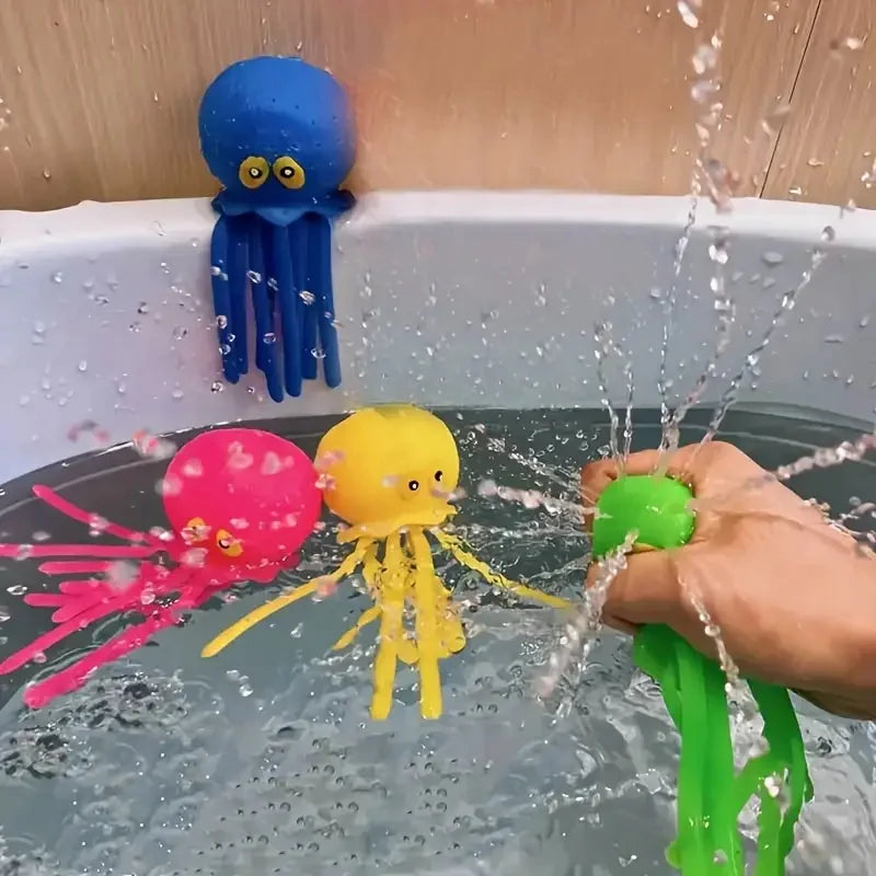 2/4Pcs Playful Octopus Squirting Water when Pinched Toy Novel and Interesting Interactive Game Perfect for Festive Parties Funny