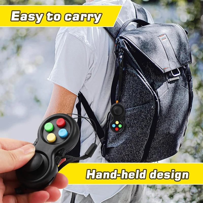 8/1pcs Fidget Pad Game Controller Toy Kids Adult Birthday Party Favors Goodie Pinata Filler Anxiety Stress Relief Christmas Gift