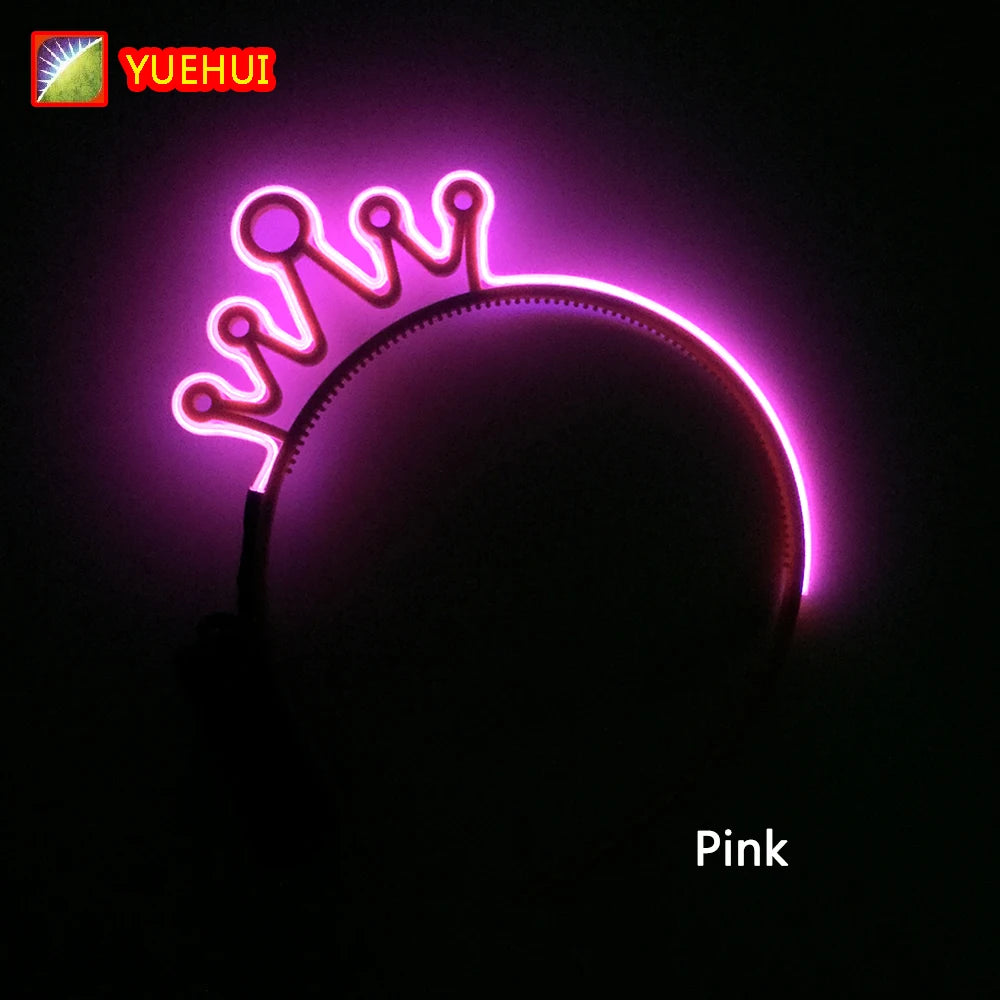 NEW LED Light up Headwear 6 Lighting colors Cat Ear LED Flashing Headband LED Headband Rave Women Girls Glow Party Supplies
