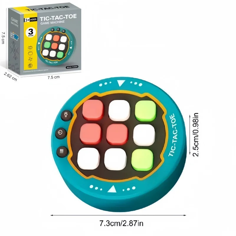 Electronic Music Rhythm Puzzle Game Machine Montessori Pockets Travel Toy Light Up Educationa Sensory Fast Push Table Game