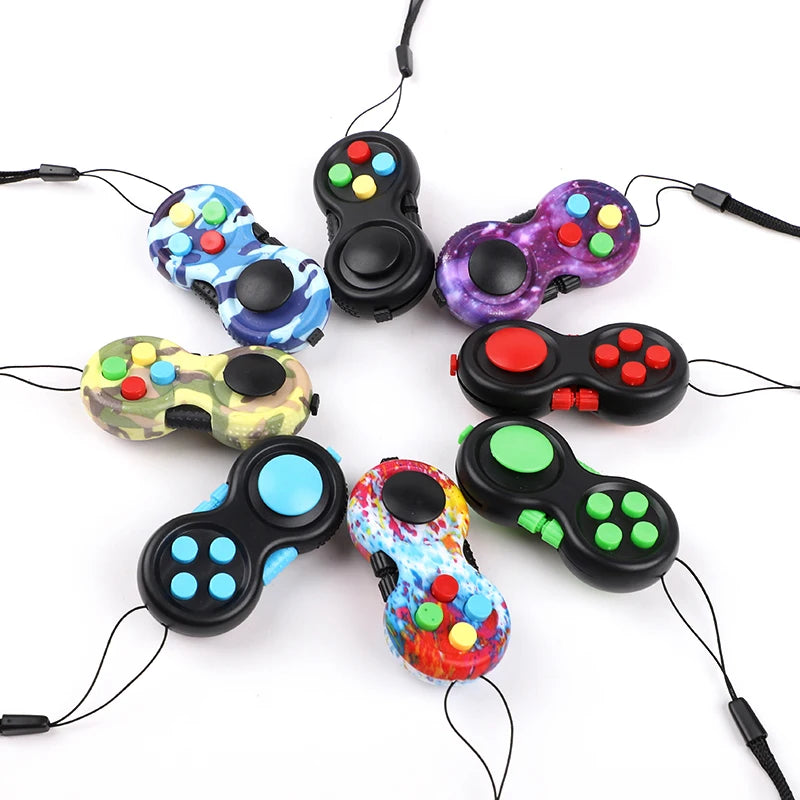 8/1pcs Fidget Pad Game Controller Toy Kids Adult Birthday Party Favors Goodie Pinata Filler Anxiety Stress Relief Christmas Gift