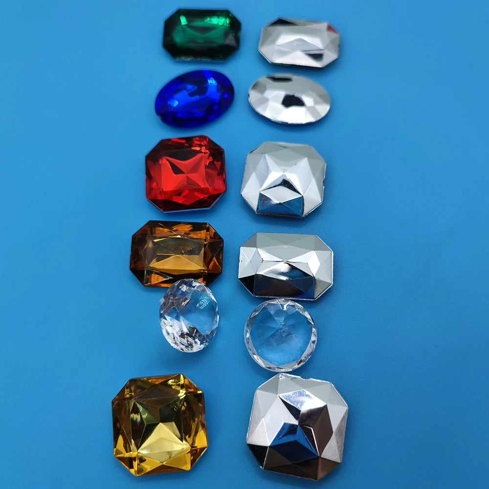 DIY Acrylic jewels Board Game Gemstone Token 40Pcs  adding a touch of luxury to your game board