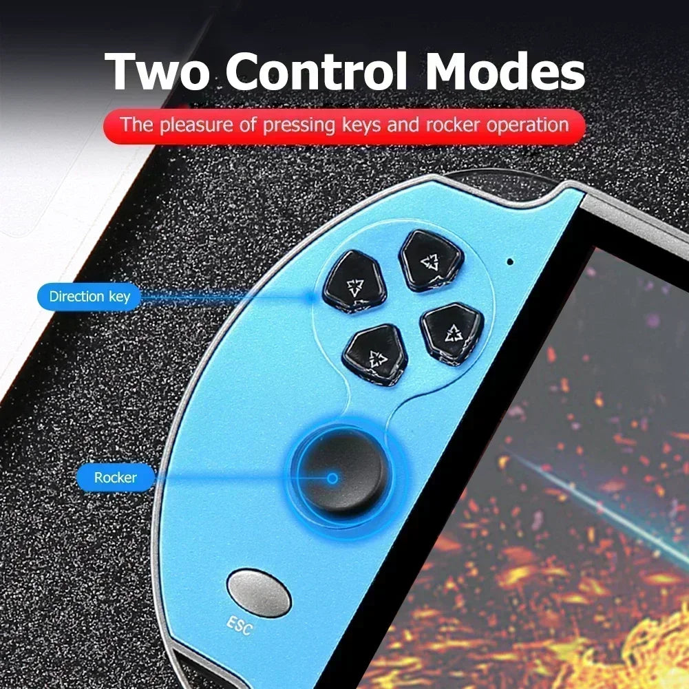 Retro X7 Handheld Game 4.3 Inch HD Large 8G Screen Classic Game Console Built-in 10000 Games Mini Handheld MP5 Video Game