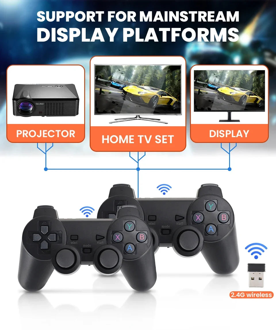 X2 Plus GD10 256G 58000 Game 4K Game player 3D HD Retro Video Game Console Wireless Controller TV 50 Emulator For Kids Gifts
