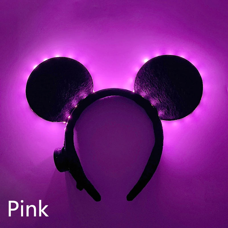 NEW LED Light up Headwear 6 Lighting colors Cat Ear LED Flashing Headband LED Headband Rave Women Girls Glow Party Supplies