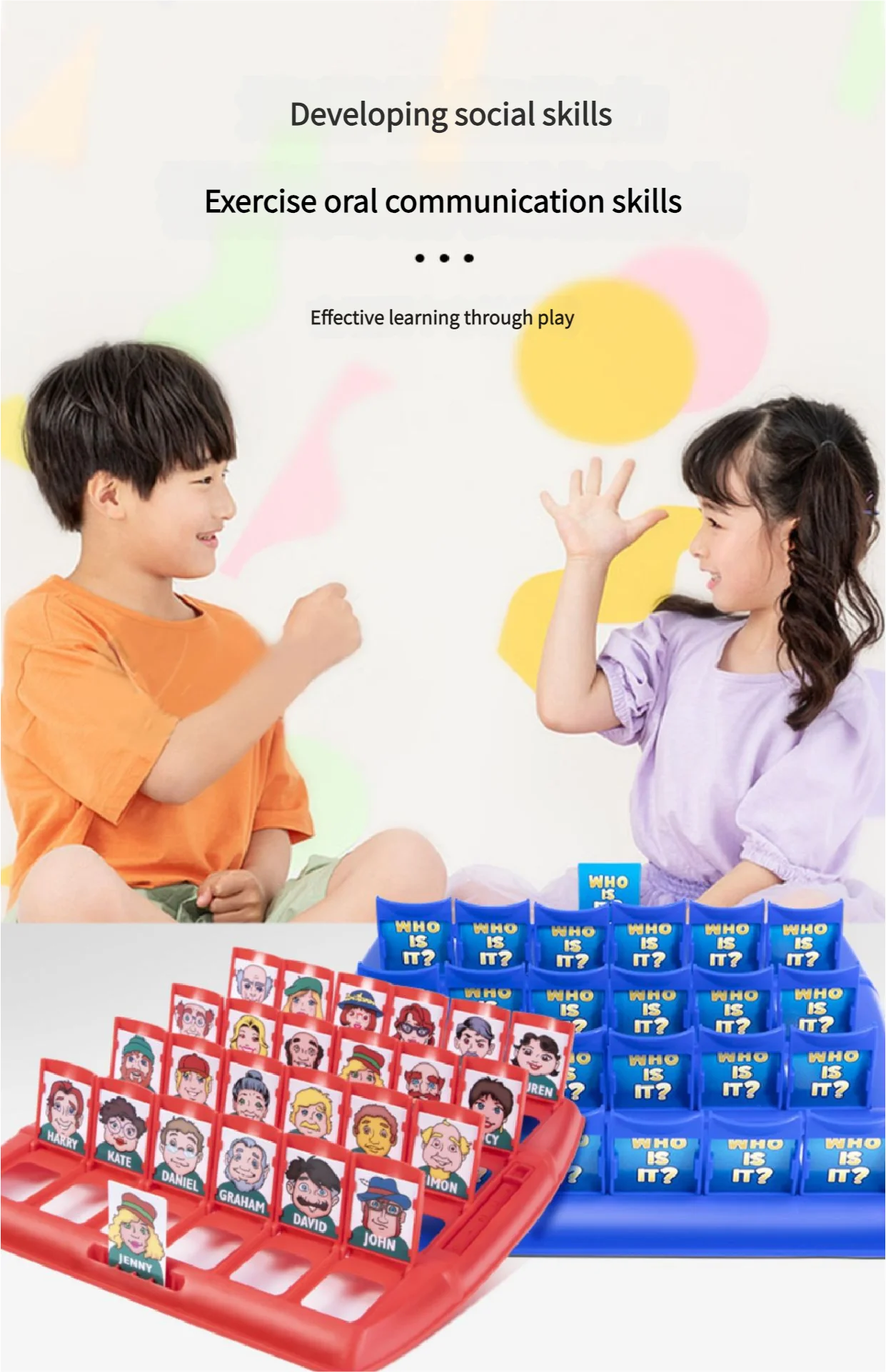 Head Game with Logical Thinking Puzzle Children's Parent-Child Guess Who I Am Board Game Board Game