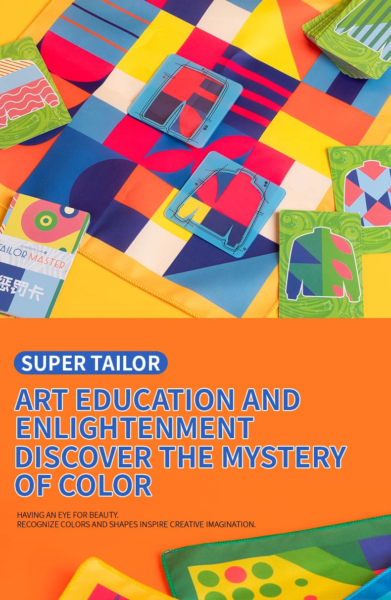 Tailor Master Battle Game Kids Toys Color Shape Matching Logical Thinking Board Games Interactive Montessori Educational Toys