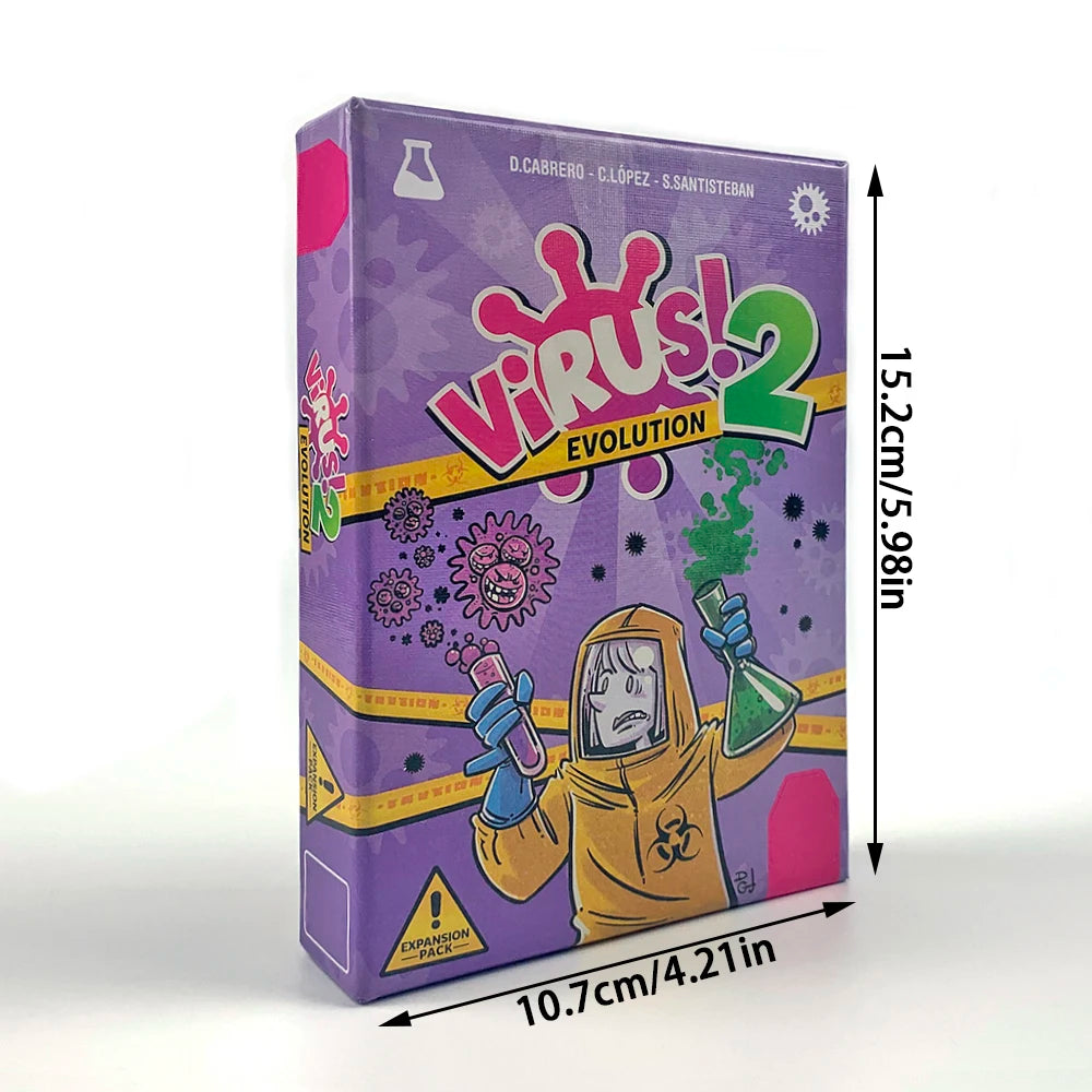 In Spanish Version In English French Virus Card Game The Contagiously Virus Card Version Party Game Family Interactive Game