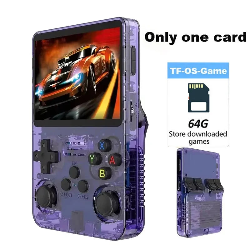 Single Card R36S Retro Handheld Video Game Console Consolas Classic Open Source Linux System Games Players 3.5Inch IPS Screen