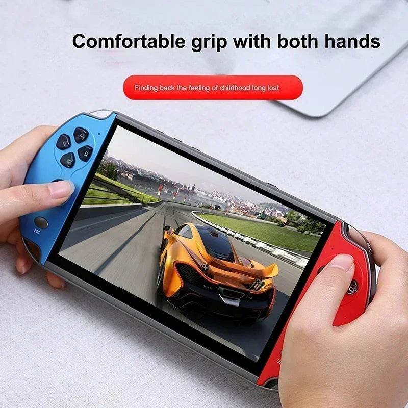 Retro X7 Handheld Game 4.3 Inch HD Large 8G Screen Classic Game Console Built-in 10000 Games Mini Handheld MP5 Video Game