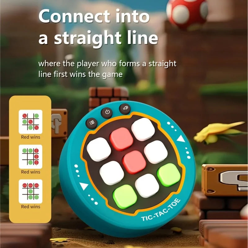 Electronic Music Rhythm Puzzle Game Machine Montessori Pockets Travel Toy Light Up Educationa Sensory Fast Push Table Game