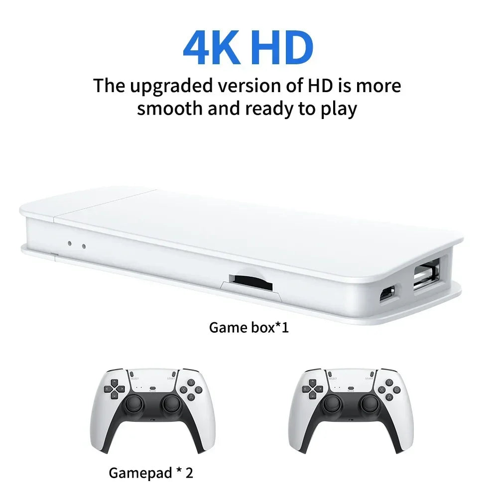 M15 Retro Video Game Console Dual Wireless Gamepad Controller Game Stick 64G 4K 20000 Classical Games Retro Game HD Output
